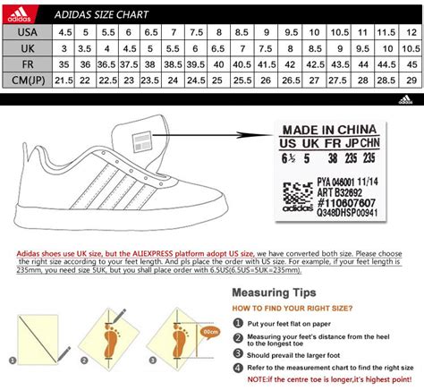 adidas superstar size check